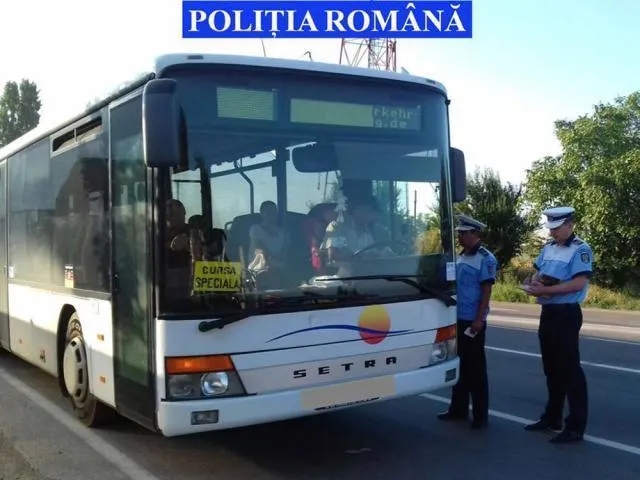 Transportul de persoane va fi verificat de polițiștii rutieri