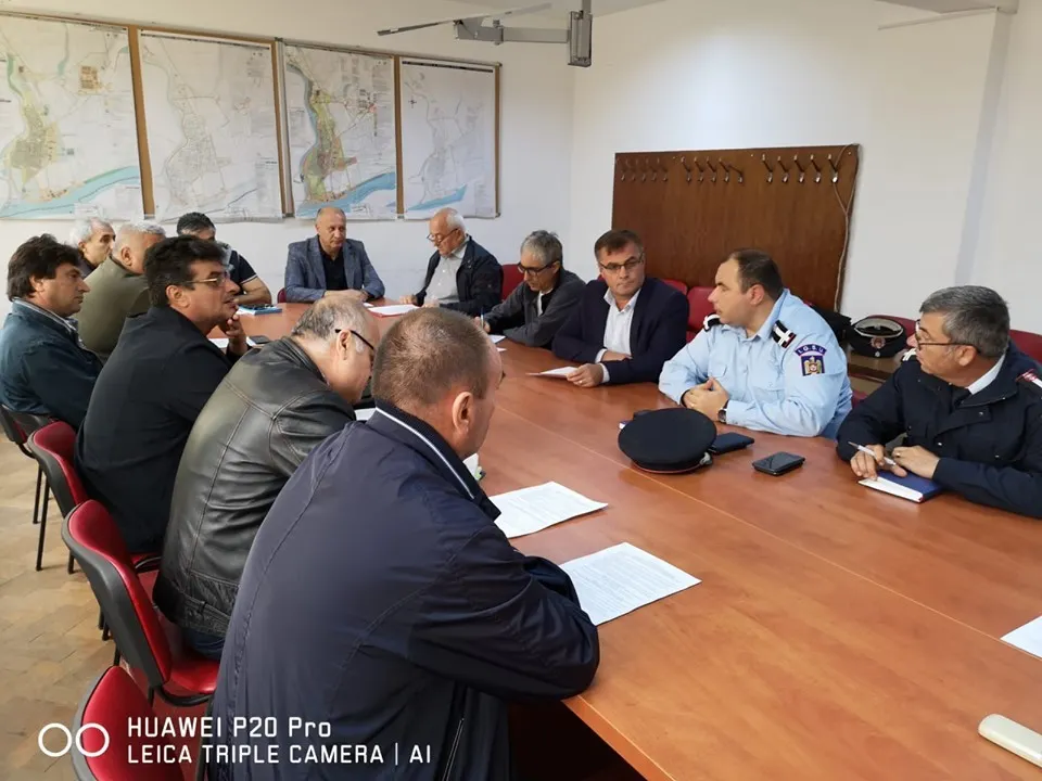 ISU Călărași, întâlnire cu președinții Comitetelor pentru Situații de Urgență din zona Oltenița
