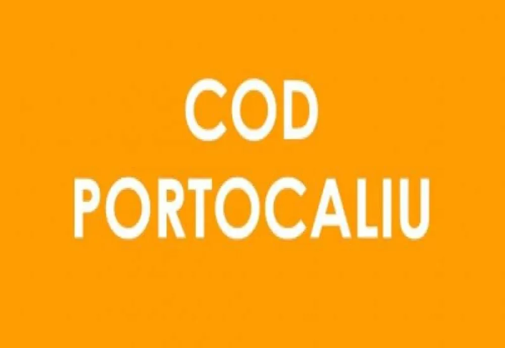 COD PORTOCALIU de fenomene meteorologice periculoase  în județele Ialomița și Călărași