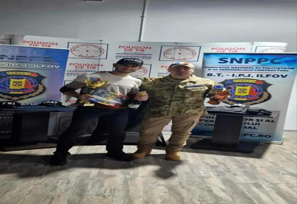 Polițist călărășean, locul I la tir sportiv 