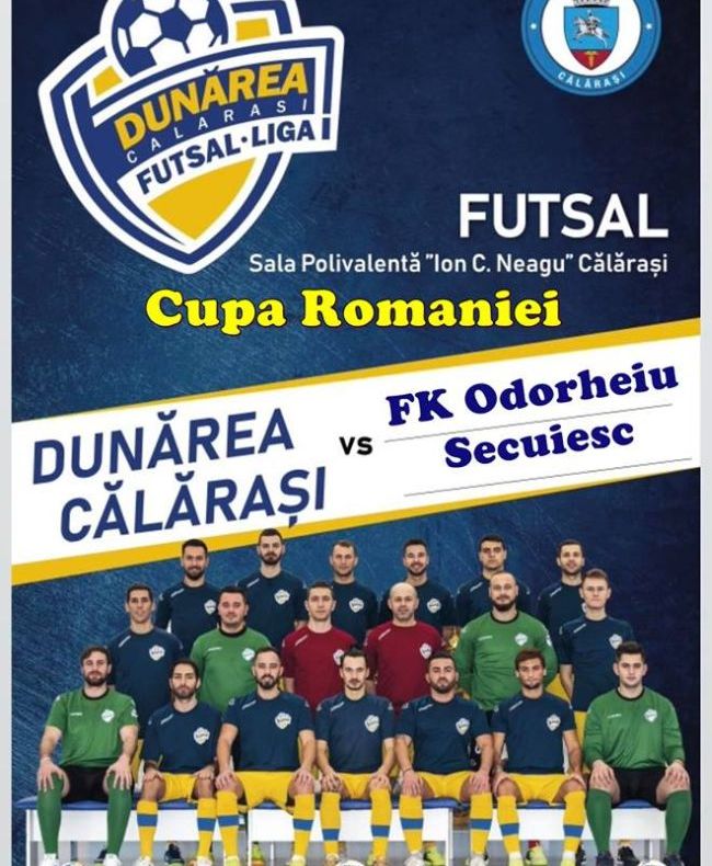 Dunărea Călărași speră la calificarea în semifinalele Cupei României la futsal