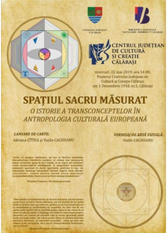 Cartea „Spațiul sacru măsurat” va fi lansată la Călărași