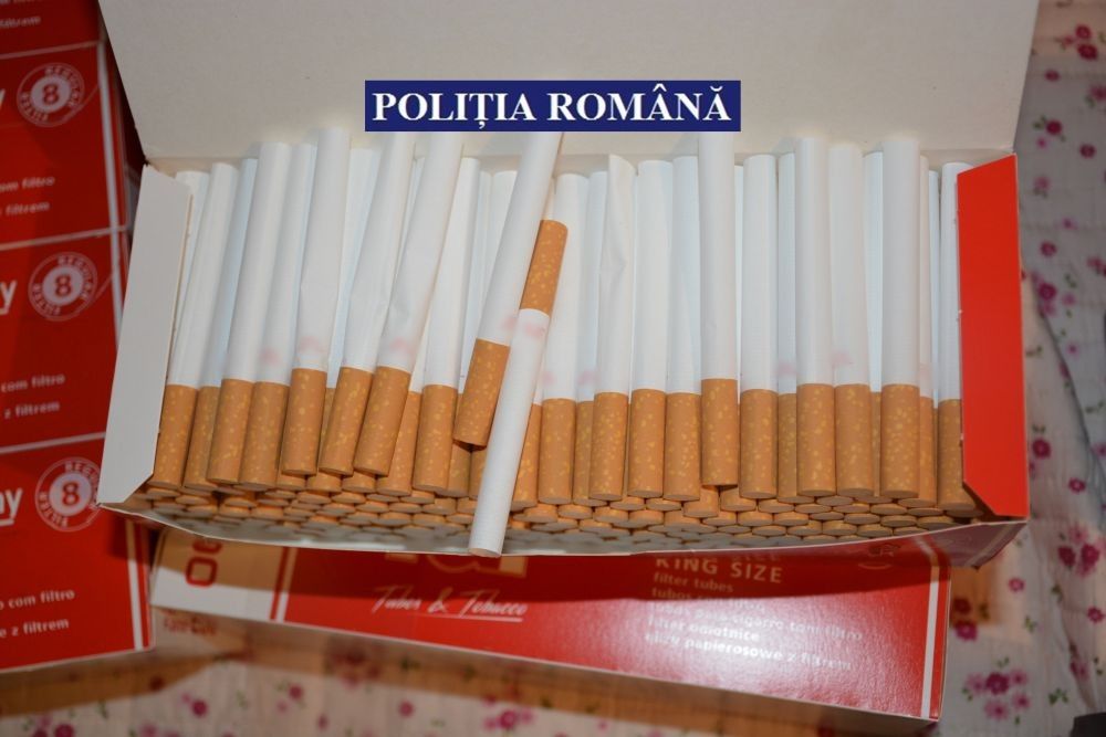 12.000 de țigarete și 11 kg de tutun, confiscate de polițiștii călărășeni
