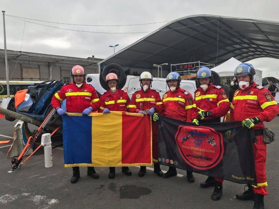Echipa României, din care au făcut parte și pompieri călărășeni, locul 2 la Competiția Mondială de Salvare