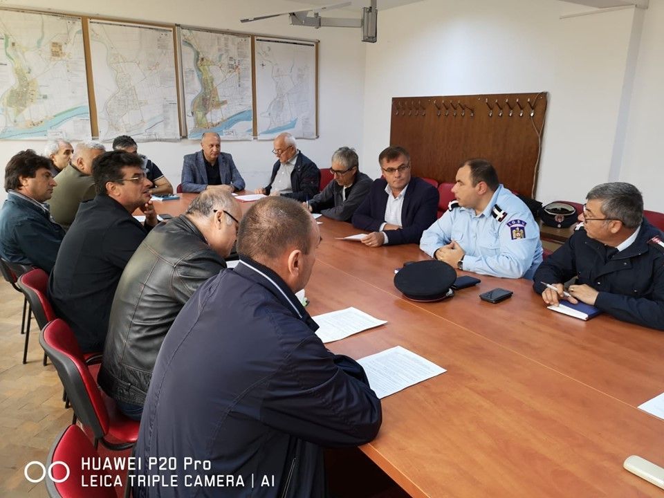 ISU Călărași, întâlnire cu președinții Comitetelor pentru Situații de Urgență din zona Oltenița