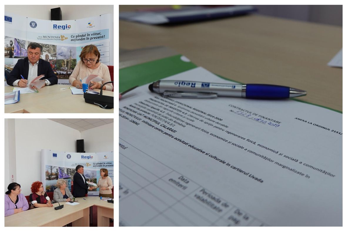 A fost semnat contractul pentru înființarea unui Centru educativ în cartierul Livada din municipiul Călărași