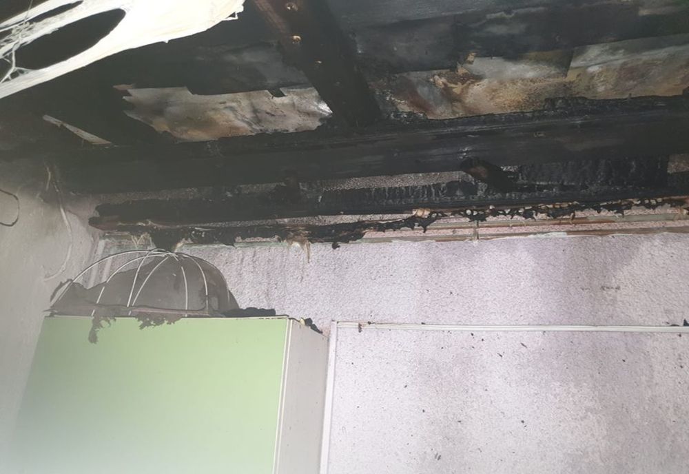 Incendiu la o casă din Frumușani stins înainte să se extindă 