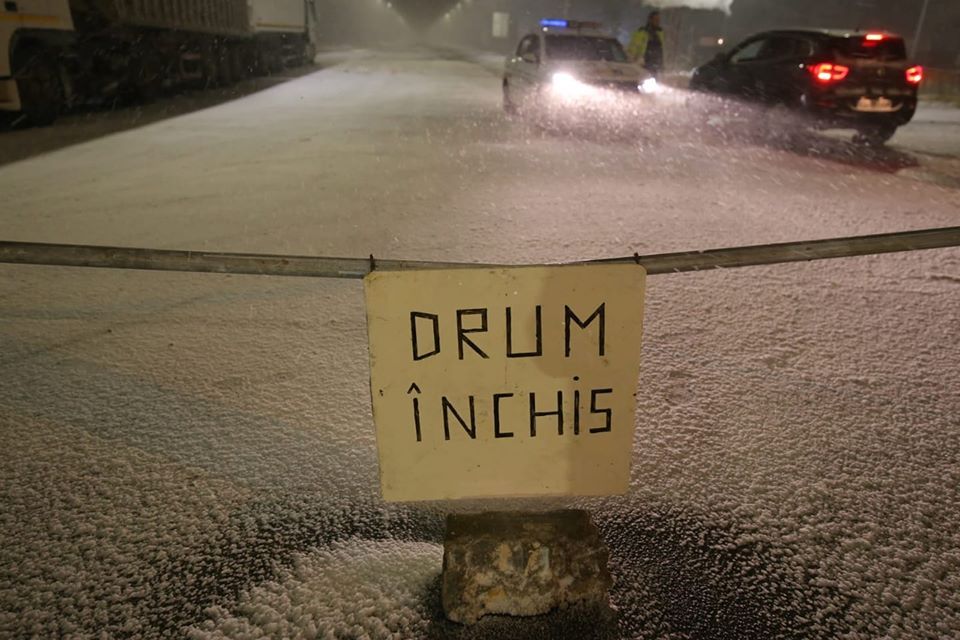 Toate drumurile naționale și județene de pe raza județului Călărași sunt închise