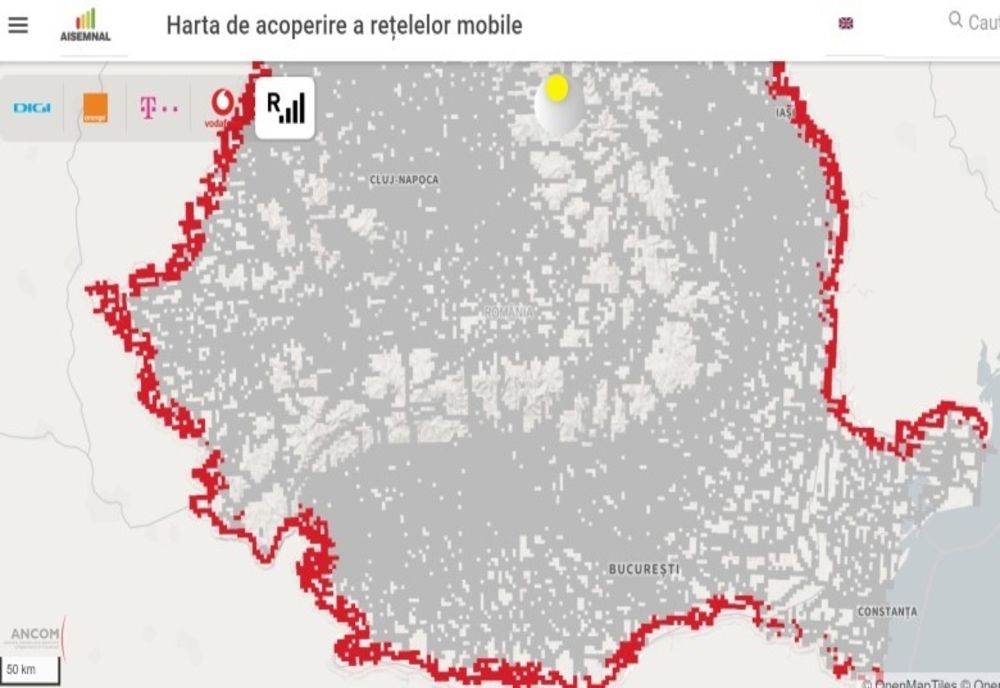 Călărași, printre județele în care sunt identificate localități ca având un potenţial risc de intrare în roaming involuntar 