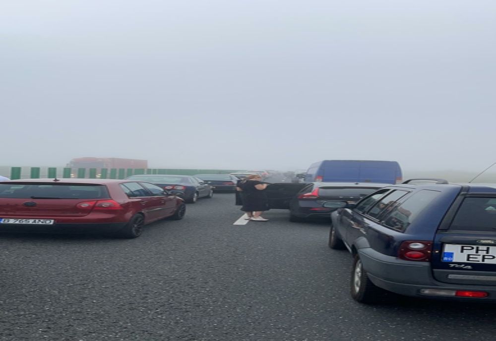 Accident în lanț pe Autostrada Soarelui A fost activat PLANUL ROȘU