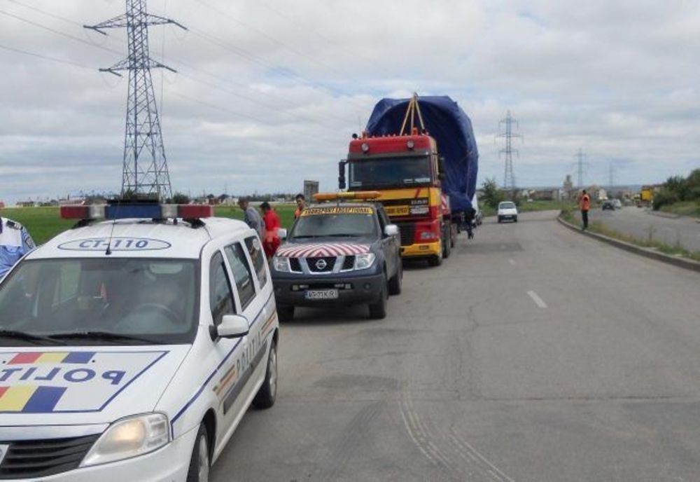 Transport agabaritic pe ruta Oltenița-Berceni. Restricții de trafic pe mai multe artere rutiere