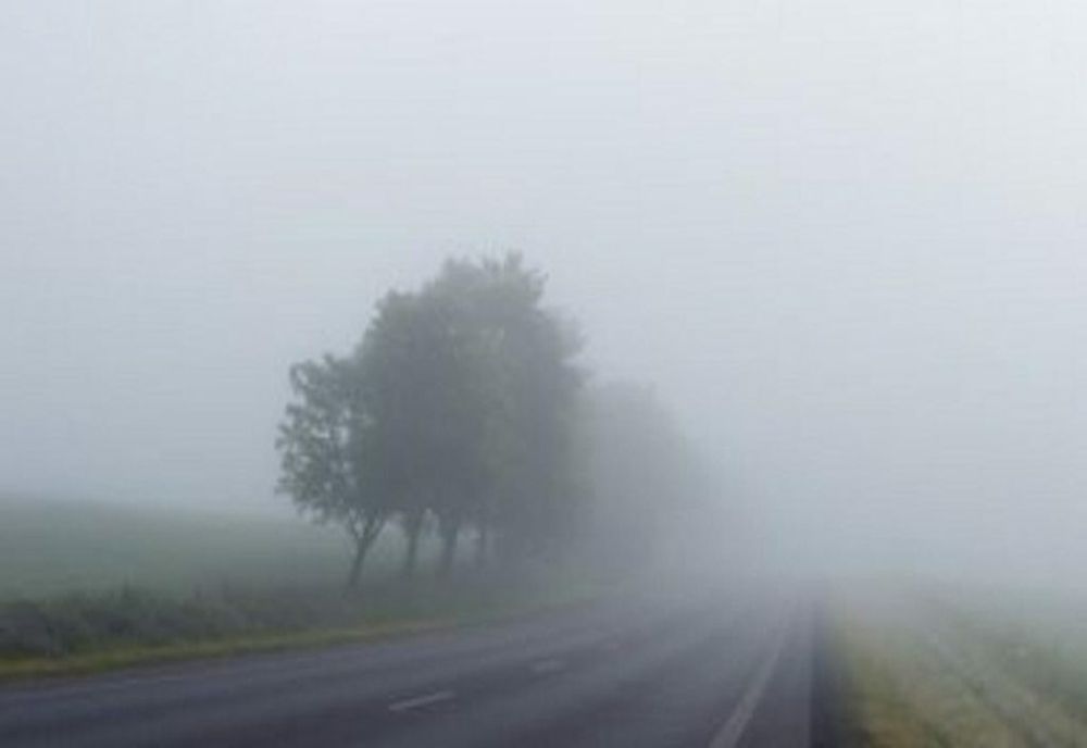 Circulație în condiții de ceață, luni dimineață
