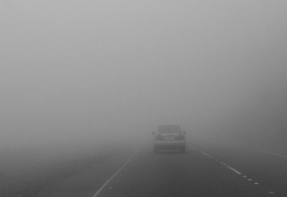  Ceața diminuează vizibilitatea în trafic pe Autostrada A2 București -Constanța