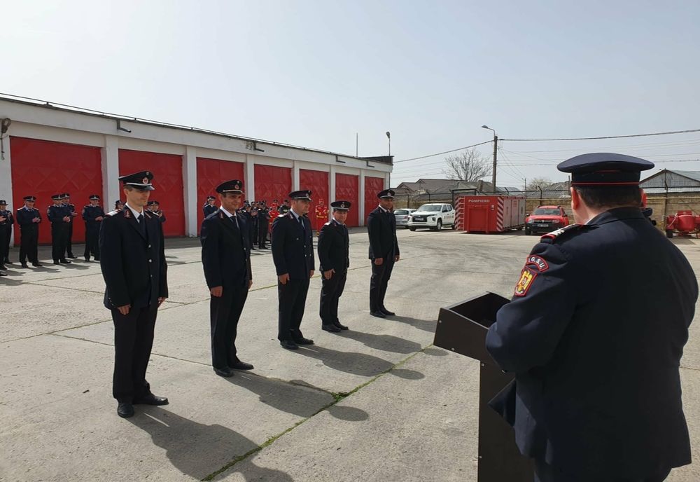 Pompieri militari avansați  în grad la ISU Călărași