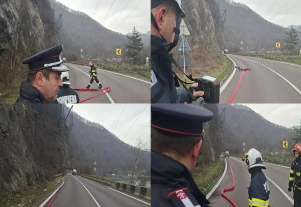 Alertă pe Valea Oltului, scurgeri de gaz dintr-o cisternă. Circulația oprită, pericol de explozie. A fost emis mesaj RO-ALERT-VIDEO