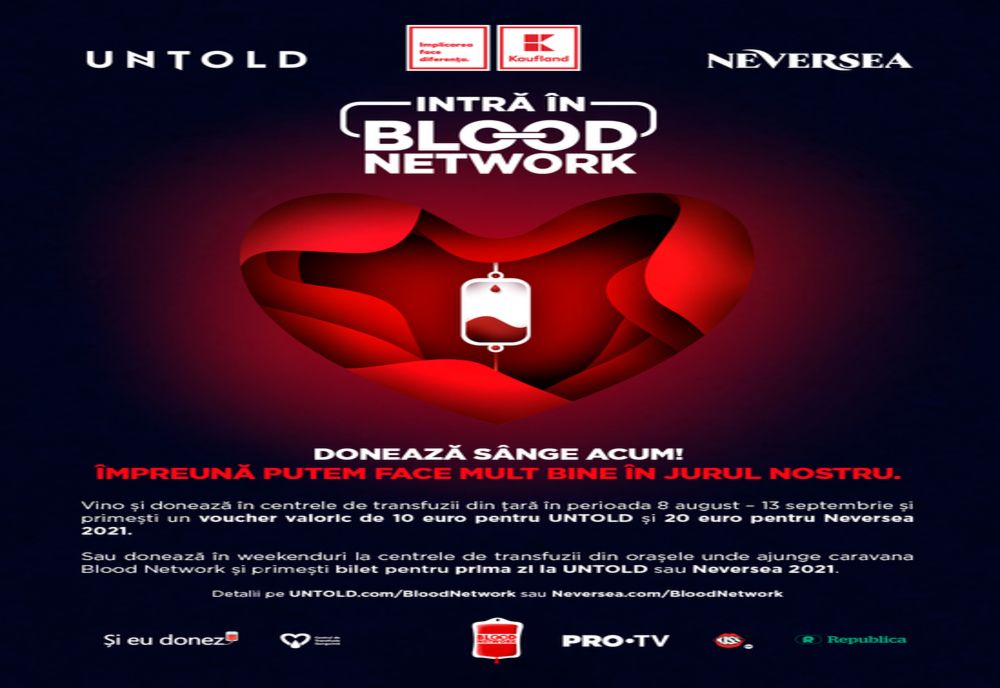 Campanie: donează sânge şi mergi gratuit la UNTOLD sau NEVERSEA