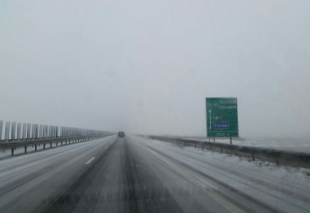 Circulație blocată pe Autostrada A2 București - Constanța