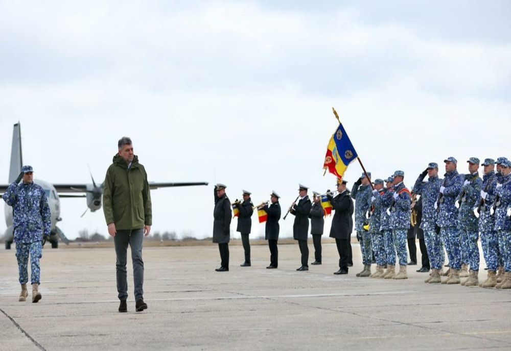 FOTO Marcel Ciolacu, vizită la Baza 57 Aeriană ”Mihail Kogălniceanu”: Nu vom accepta niciodată invadarea unui stat suveran