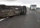 Accident pe Autostrada A2! Un autovehicul s-a răsturnat