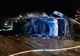 Video | Un autotren s-a răsturnat și a luat foc pe autostrada A2