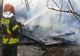 Intervenţie la incendiu de locuinţă în localitatea Valea Roşie, comuna Mitreni