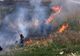 Incendiu de vegetație în comuna Șoldanu
