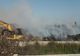 FOTO Incendiu violent la o staţie de sortare a deşeurilor din Călărași